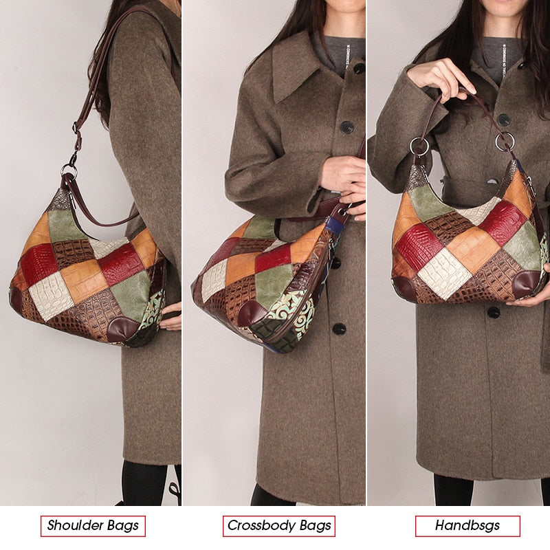 New Vintage Leather Handbags Large Capacity