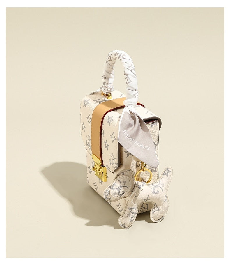 Elegant Shoulder Lock Handbag