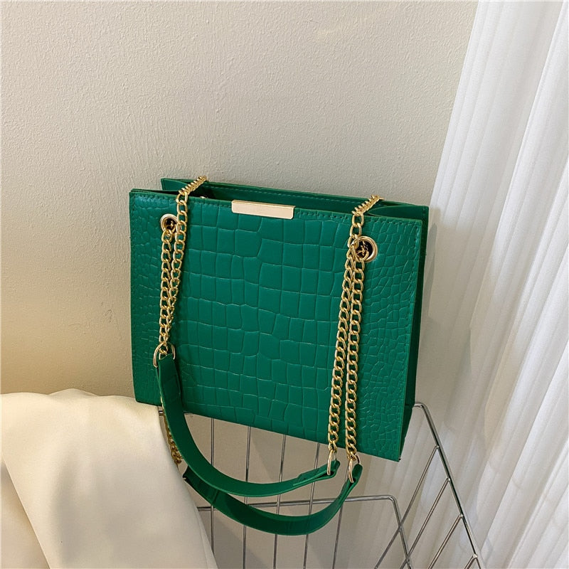 Trendy Shoulder Bag Solid Color Messenger Handbags
