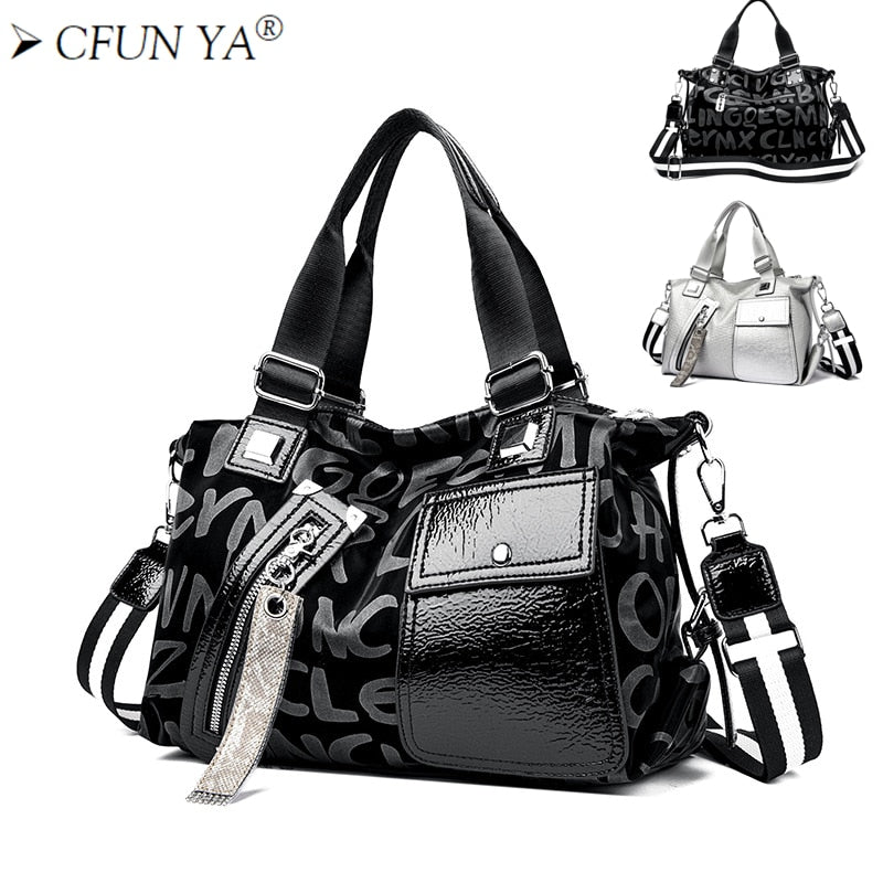 Luxury Print Women Shoulder Leather Handbag