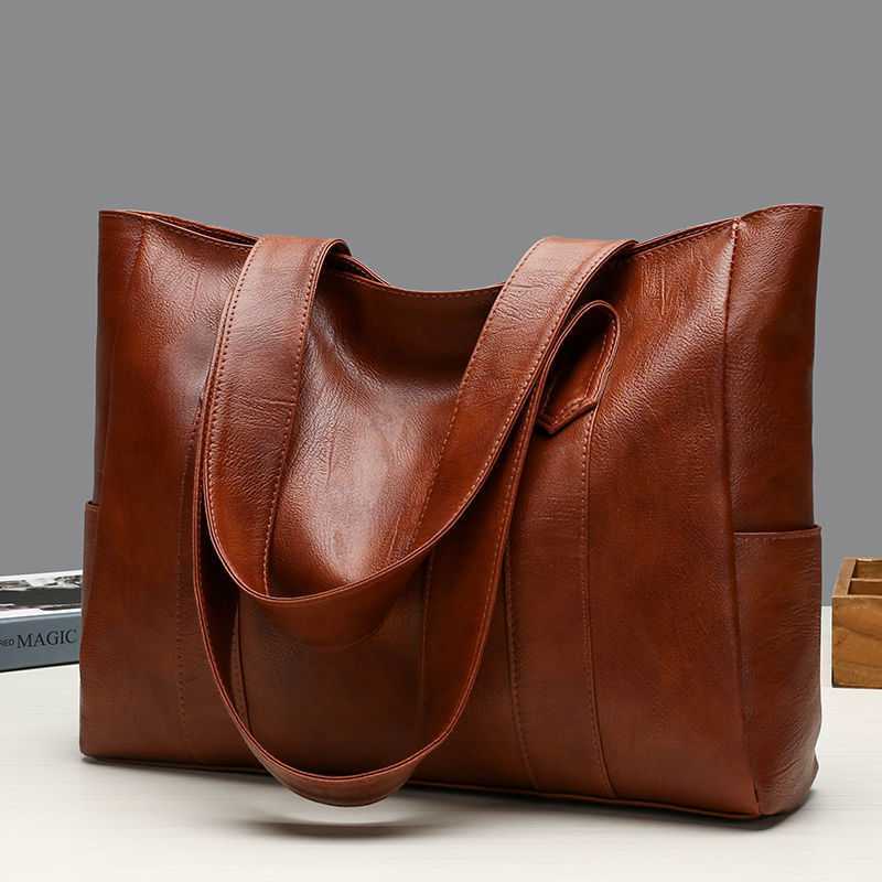 New All-match Handbag Shoulder PU Leather  Bag