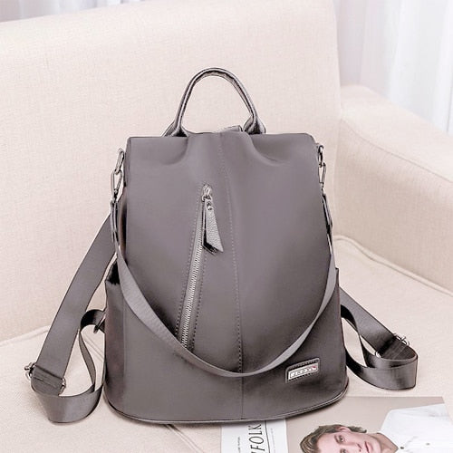 Anti-theft Backpack Waterproof Fabric Bag Large Capacity
