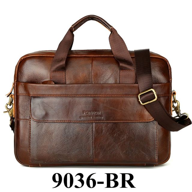 Genuine Leather Business Handbag
