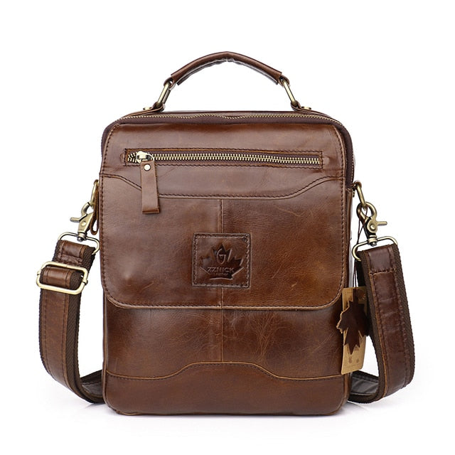 Man's Genuine Leather Business Briefcase Bag