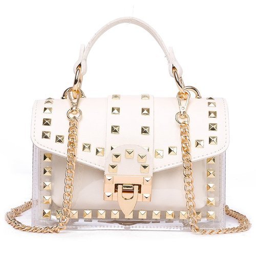 New chains rivet elegant women handbag